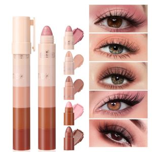 ZFZDR0LH 5 in 1 Eyeshadow Pencil Highly Pigmented Waterproof Eyeshadow Crayon Long Lasting Eyeshadow Stick Women