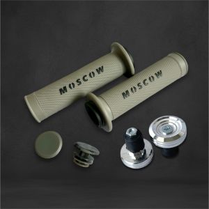 Handgrip Original MOSCOW M010 Sarung Gas Original MOSCOW HAND GRIP HANDFAT HANFAT HANDLE GRIP TANGAN SUPER SOFT + Jalu Stang Gepeng Ukir Bahan Almu Krom BAR END BALANCER ORI BBOY GEPENG SPIRAL CROME KROM CHROME UNIVERSAL XEON BEAT REVO SUPRA MIO SCOOPY