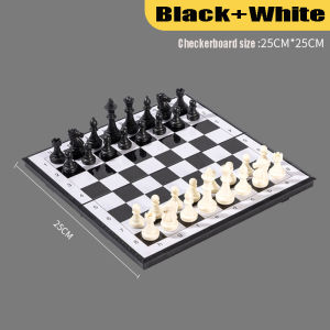 Portable Collapsible Chess Magnetic Board Family Game Set Chess Camping Trip Childrens Puzzle Casual Games Christmas Gift