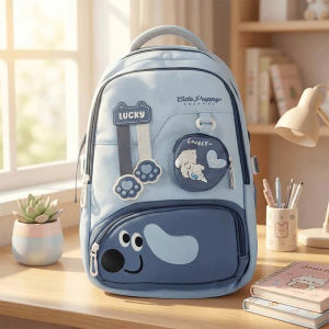 Balo đi học in hoạt tiết dễ thương kèm ví mã BK212 size 41*30*18cm