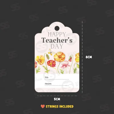 Writable Tags for Teachers Day – Gift/Thank You Card Labels
