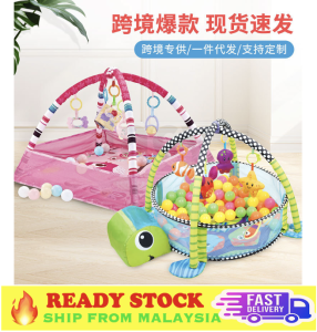 3 IN 1 Baby Activity Gym FREE30pcs Ball Pit Play Mat Removable Toys Bars&Walls Infant Marine Ball Pool ( FAST DELIVERY )