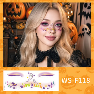 Halloween Makeup Face Stickers Face Makeup Hotel Party Funny Economy Reuse Party Quirky Makeup Stickers
