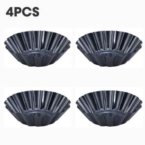 ถาดทาร์ตขนาดเล็กแม่พิมพ์ทาร์ต7.5ซม. พร้อมก้นถอดออกได้แม่พิมพ์ทาร์ตเล็กๆไม่ติดร่องสำหรับคัพเค้ก