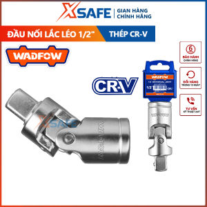 Đầu nối lắc léo 1/2 inch WADFOW WSC2212 sử dụng chất liệu 50BV30 mạ crom xử lý nhiệt tốt để kết nối cần tuýp đầu tuýp không gỉ độ bền cao chịu lực chịu nhiệt tốt - chính hãng