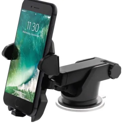 Car Mount Easy Stick Long Neck One Touch Cellphone Holder (Phone not included)