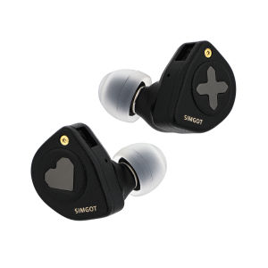 SIMGOT HBB EW300 1DD+1Planar+1PZT Hybrid Driver In Ear Monitor Wired Earbuds with Detachable Nozzles Silver-Plated OFC IEM Cable Simgot EW 300