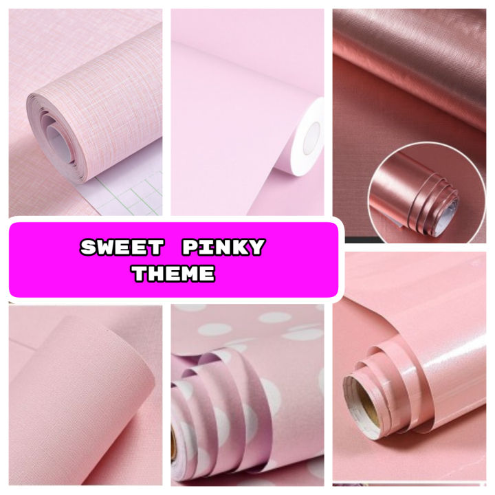 [Pink Sticker] 60cm width Pink Tema Ready stock Cabinet Wrap Meja ...