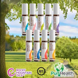 RMO BREATHE - Rocky Mountain Oils RMO Kids Line Breathe Roll On Essential Oil Blend *100% Pure & Natural* Kid Safe Aromatherapy Oil Aid in Allergy & Respiratory Health - 10ml *S.A.A.F.E. Promise*Suitable for adults & kids 2 yrs & above*