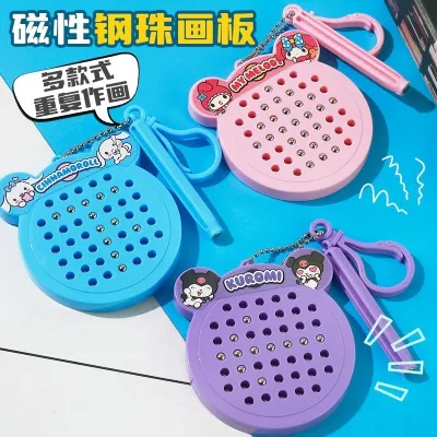 Papan Melukis Magnet 钢珠益智画板 Sketching Toy For Kindergarten Classrooms Innovative Magnetic Bead Pad Geometric Shape Learning Board Novelty Gift