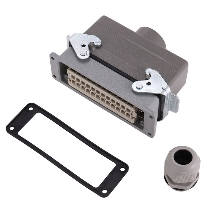 Z5Rectangular H24B-He-024-1 Heavy Duty Connectors Power 24 Pin Cores ...