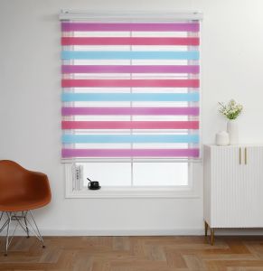 Curtains Modern Blinds 180cm High Venetian Double Roller Blinds Manual Blackout Eco-friendly Curtains Sunscreen Heat Insulation For Windows Home Decoration