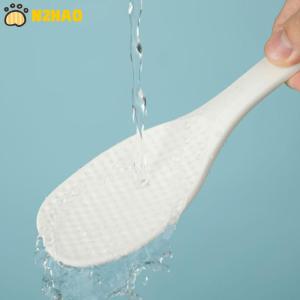 【N2HAO】 Rice Scoop Stand-up Non-stick Rice Spoon Plastic Rice Cooker Spoon PP Rice Shovel Cooking Spoon Ladle Kitchen Utensils