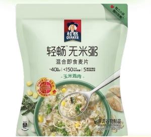 Quaker Oat Instant Porridge 420g 35g x 12 packs Pumpkin corn oat 桂格轻畅无米粥 420g 35g x 12 小包 贝贝南瓜 玉米鸡肉