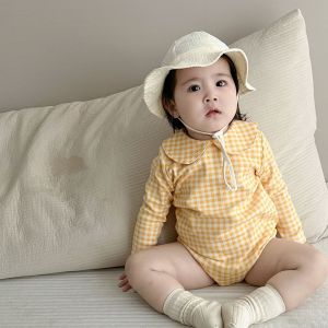 Childrens autumn baby romper 2026 Korean-style baby clothes autumn collection girls floral romper