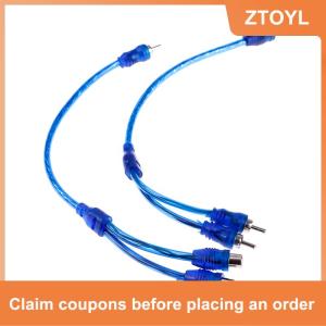 【ZTOYL】 1Pc RCA female to male splitter stereo audio Y adapter cable wire connector