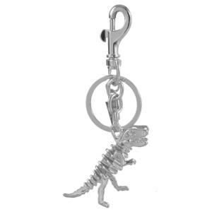 Rainbow Dinosaur Frame Key Holder Handmade Metal Keychain Bag Accessories Stylish and Practical Gift for Fashion Lovers