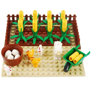 Farm Field Animal Building Blocks Toy MOC Creator Farmland Building Kit Educational Toys for Kids Childrens Day Toys Gift for Boys Girls Age 6+