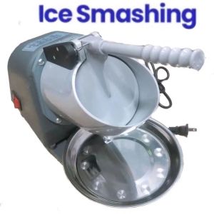 500W Original Heavy Duty Stainless Steel Ice Crusher Electric Double Blade Smashing Ice Machine for halo