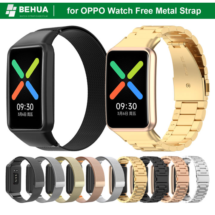 Dây đeo kim loại từ tính cho OPPO Watch Free Dây đeo bằng thép