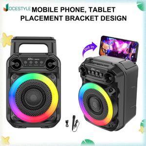 JOCESTYLE BT Speaker Rich Bass Portable Speaker Karaoke Speaker for Outdoor Garage Camping
