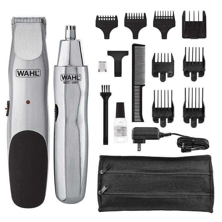 Wahl Groomsman Cord/Cordless Beard Mustache Hair Nose Hair