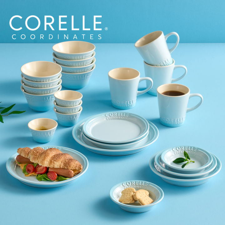 Corelle Plates Corelle 24 Piece Set Corelle Breeze Stone