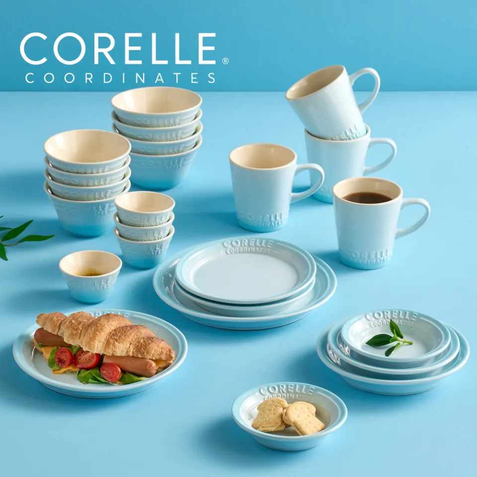 Corelle Breeze Stone Dinnerware 24p Dishwasher Oven Safe Color