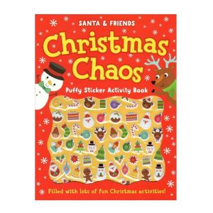 Santa & Friends Christmas Chaos Activity Book With Puffy Stickers For Kids With Colourful Illustration