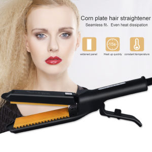 2020 Professional Temperature Control Titanium Electronic Hair Straighteners Corrugated Curler Crimper Waves Iron Tools Save effort