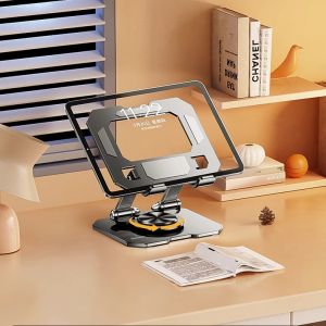 Holder Stand Dudukan Tablet & HP Rotation 720° Full Metal Stand iPad Holder Tablet Meja Standing Foldable Holder