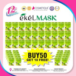 EkeL Mask Green Tea Facial Mask 50 Pack Buy 50 Get 10 Free