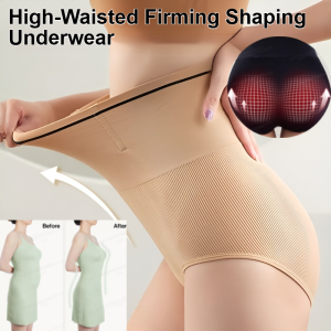 High-Waisted Firming Shaping Underwear Tummy Control Butt Lifting Breathable Shapewear Plus Size Slimming Pants