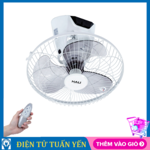 Quạt đảo trần Hali DA16-R công suất 47W sử dụng remote điều khiển từ xa (màu trắng) - Hàng chính hãng
