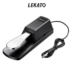 LEKATO Sustain Pedal for Keyboard Piano with Polarity Switch MIDI Keyboard Digital Piano Sustain Pedal
