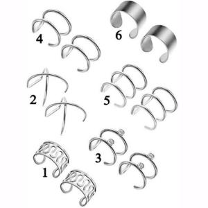 1pcs steel Korea new earrings non piercing studs hook clip chandelier hoop drop men women钛钢 韩国新款耳钉 耳骨钉 舌钉 眉钉 酒窝钉 无耳洞