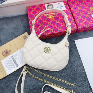 【 Top Product 】 2023 New Tory Burch Underarm Shoulder Bag with Two Colors and Box Certificate Shipping