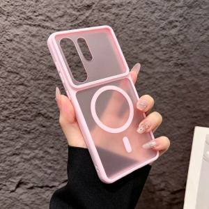Camera Protection Skin Feeling For Magsafe Case For Samsung Galaxy S26 S25 S24 Ultra Magnetic Candy Hybrid Shockproof Covers