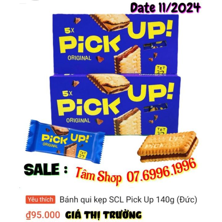 BÁNH QUY KẸP SOCOLA SỮA PICK UP ORIGINAL (HỘP 𝟭𝟰𝟬𝗚) - NHẬP KHẨU ĐỨC ...