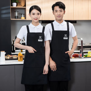 Apron Water Proof Chef Apron Half Apron Apron with Pocket Apron Restaurant Kitchen Waterproof Multi-pocket Apron Coffee Shop Chef Workwear Apron