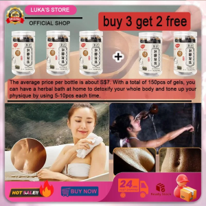 【SG SELLER】(30 capsules/1 box) Local Ship 18-Flavor Herbal Foot Bath Beads Remove Wormwood Foot Soak 泡脚凝珠艾草泡脚药祛湿排毒中草药泡脚驱寒足浴