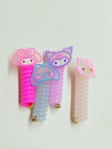 Ikat Rambut Kepala Karet Anak ROLL Rambut Kartun Sanrio Tali Rambut Anak Perempuan Kuncir SPIRAL