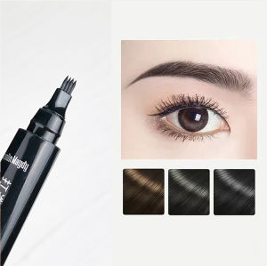 【Fast ship】4-pronged eyebrow pencil liquid water eyebrow pencil multi-color long-lasting waterproof not easy to remove makeup natural wild eyebrows