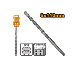 Buildmate x INGCO SDS Plus Hammer Drill Bit 6x110mm Concrete Masonry Cement Drill Tool DBH1210601