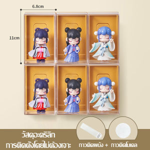 กล่องฟิกเกอร์ art toy ตุ๊กตาป๊อปมาร์ท กล่องเก็บโมเดลแยกตัว ใส่การ์ดได้ ตู้โชว์อะคริลิค กล่องอะคริลิค ใส่โมเดล ขนาด 11 x 6.8 cm กล่องโชว์โมเดล ติดผนัง