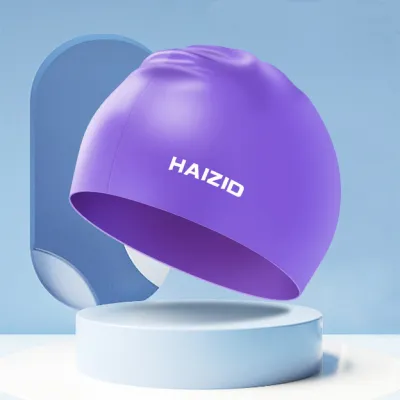 Unisex Adult Silicone Waterproof Swim Cap High Quality Silicone Swimming Cap For Swimming Training Breathable Light Material Good Flexibility Comfortable Swimming Cap