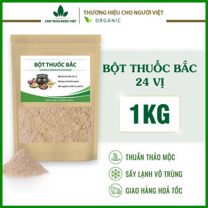 Bột thuốc bắc 24 vị nguyên chất 1kg bột tắm trắng dưỡng da tẩy da chết mờ thâm nám