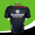 เสื้อPolo MotoGP Kawasaki Racing Team เสื้อโปโลโมโตจีพี ทีม คาวาซากิ เรสซิ่ง ทีม #WB0012 พิมพ์ทั้งตัว ไซส์ S-5XL. 