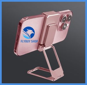 FLYBUY SHOP 360 Rotation Foldable Stand Back Clip Phone Holder Multi Angle Metal Kickstand