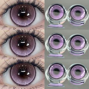 Eyeshare Softlens (Kotak Cermin Gratis) PRAGUE PURPLE GRAY 14.2MM Normal Lensa Kontak Warna Grey Soflen Mata